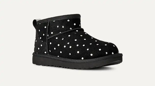 Enfants Classic Ultra Mini Shiny Dots Boot - BLACK