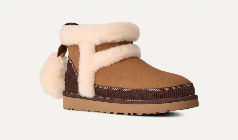 Femme Botte Classic Mini Heritage - CHESTNUT