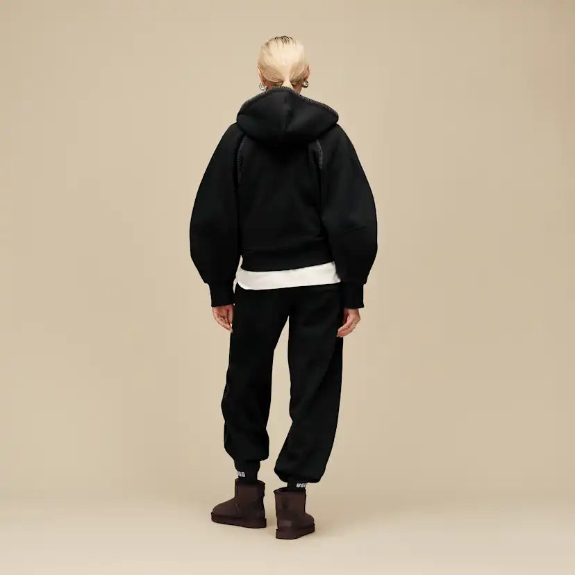 Femme Sweat à capuche à fermeture éclair intégrale Classic - BLACK