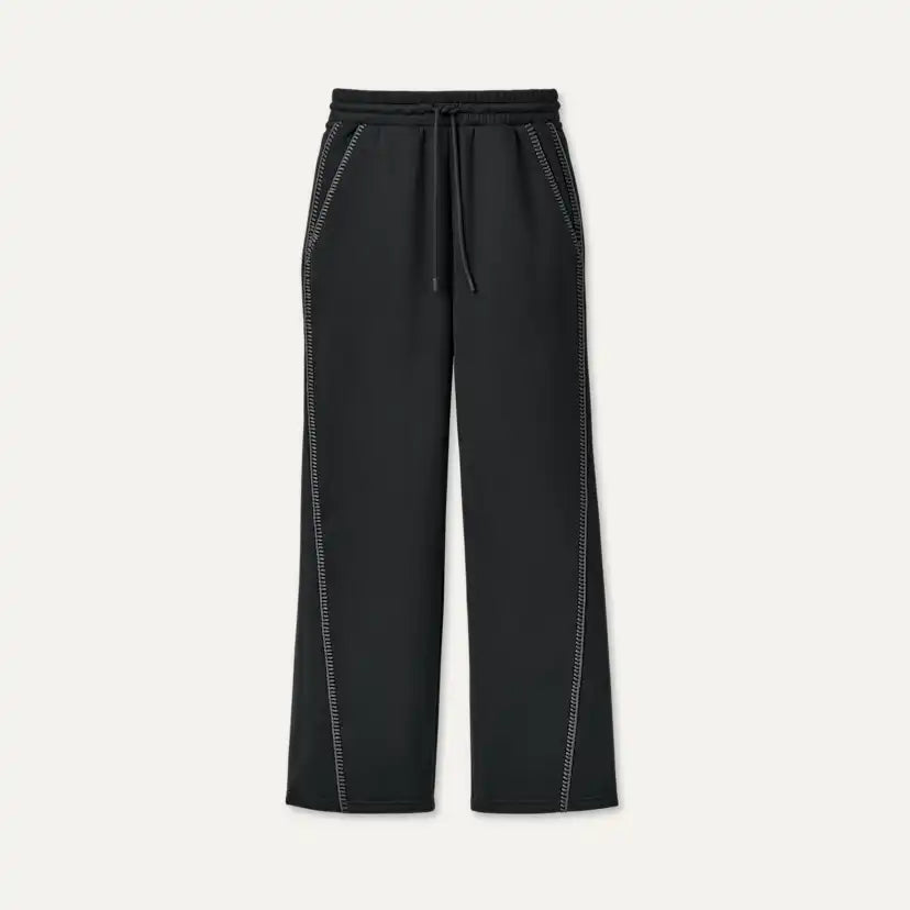 Femme Pantalon à coupe droite Classic - BLACK