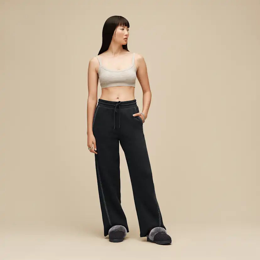 Femme Pantalon à coupe droite Classic - BLACK
