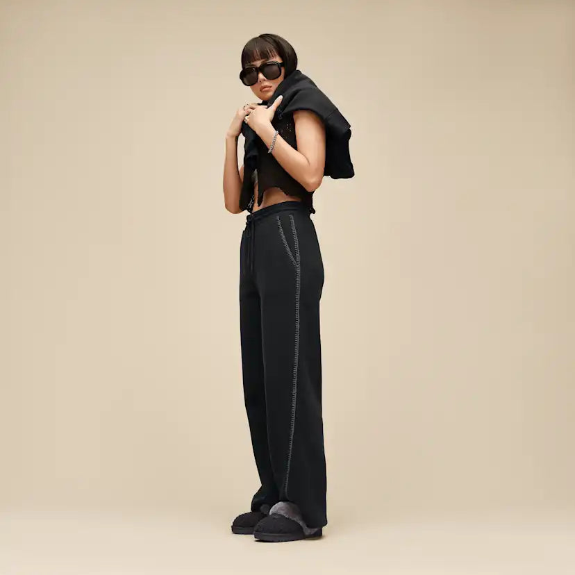 Femme Pantalon à coupe droite Classic - BLACK