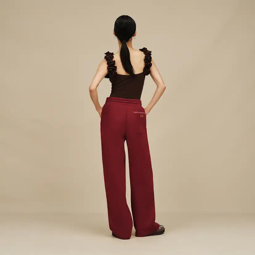Femme Pantalon à coupe droite Classic - COFFEE BERRY