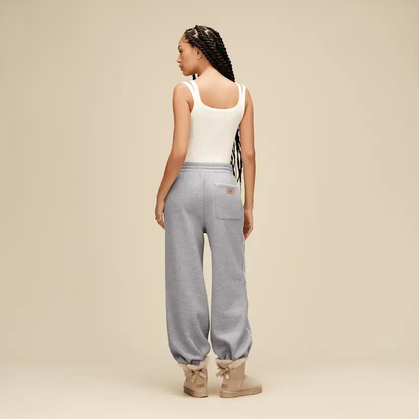 Femme Pantalon à coupe droite Classic - GREY HEATHER