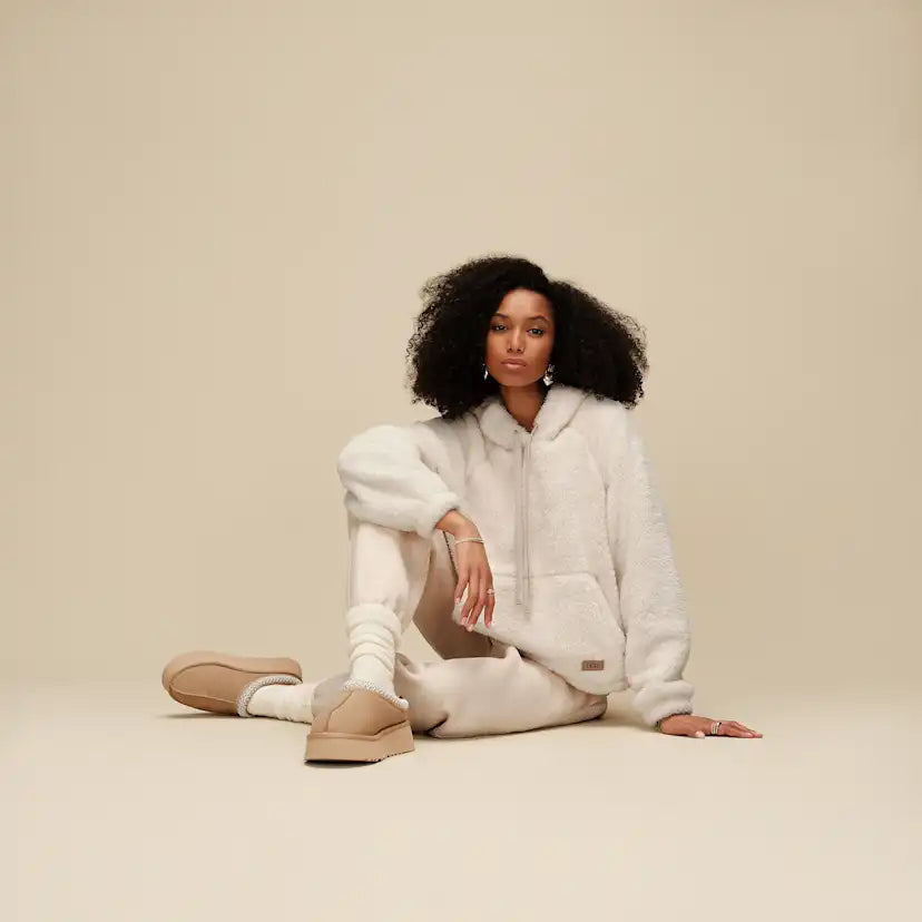 Femme Sweat à capuche Loyra II - CREAM