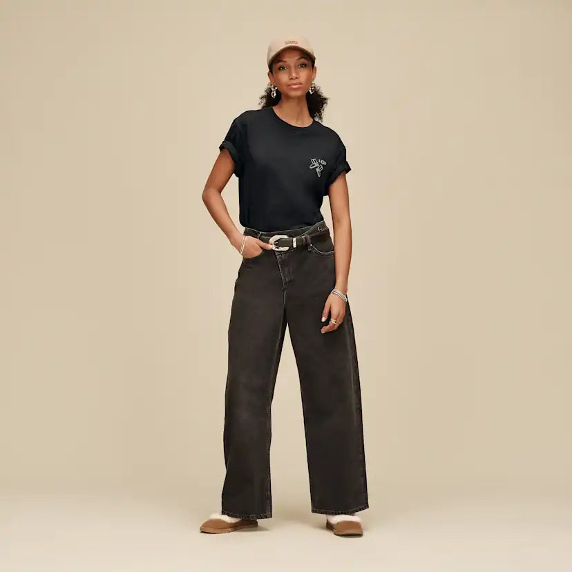 Unisexe T-shirt botte UGG Classic - BLACK