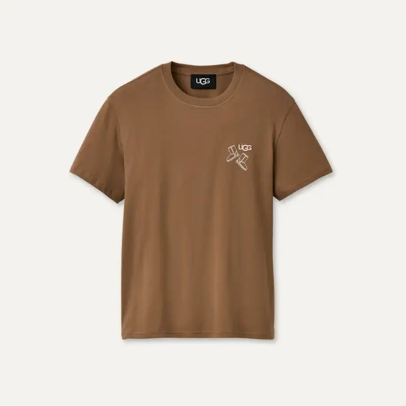 Unisexe T-shirt botte UGG Classic - COFFEE GROUNDS