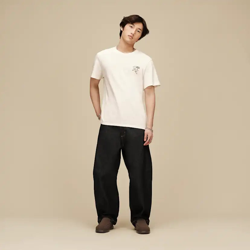 Unisexe T-shirt botte UGG Classic - NIMBUS