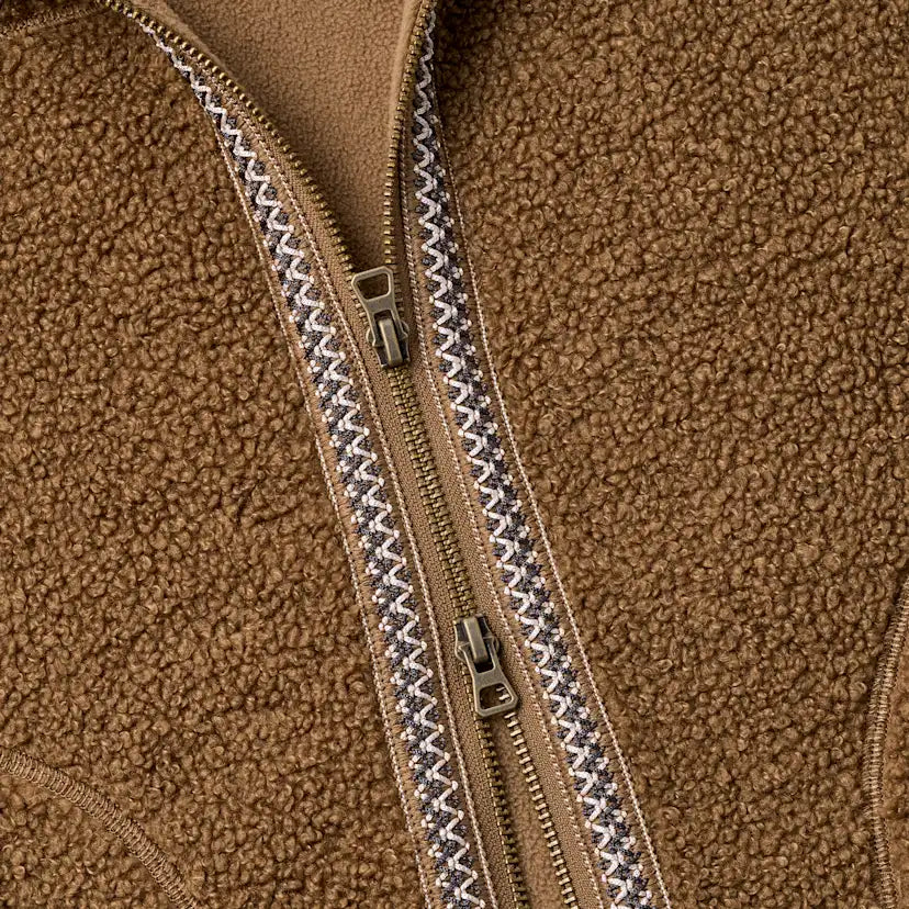 Homme Veste à fermeture éclair intégrale UGGbraid - COFFEE GROUNDS