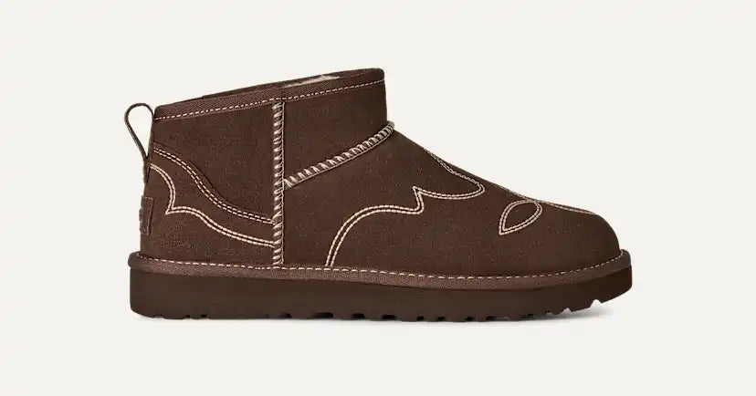 Femme Botte Classic Ultra Mini Western - BURNT CEDAR