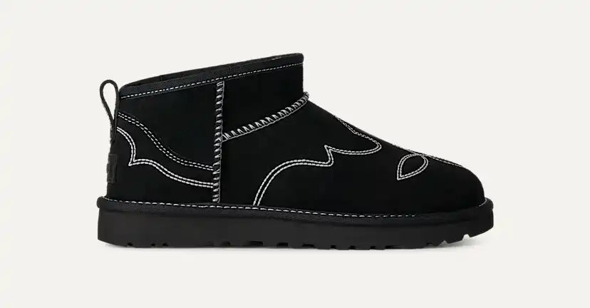 Femme Botte Classic Ultra Mini Western - BLACK