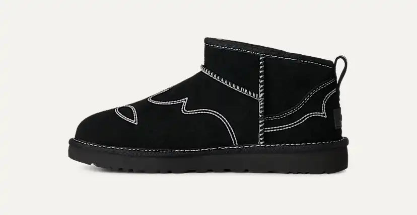 Femme Botte Classic Ultra Mini Western - BLACK