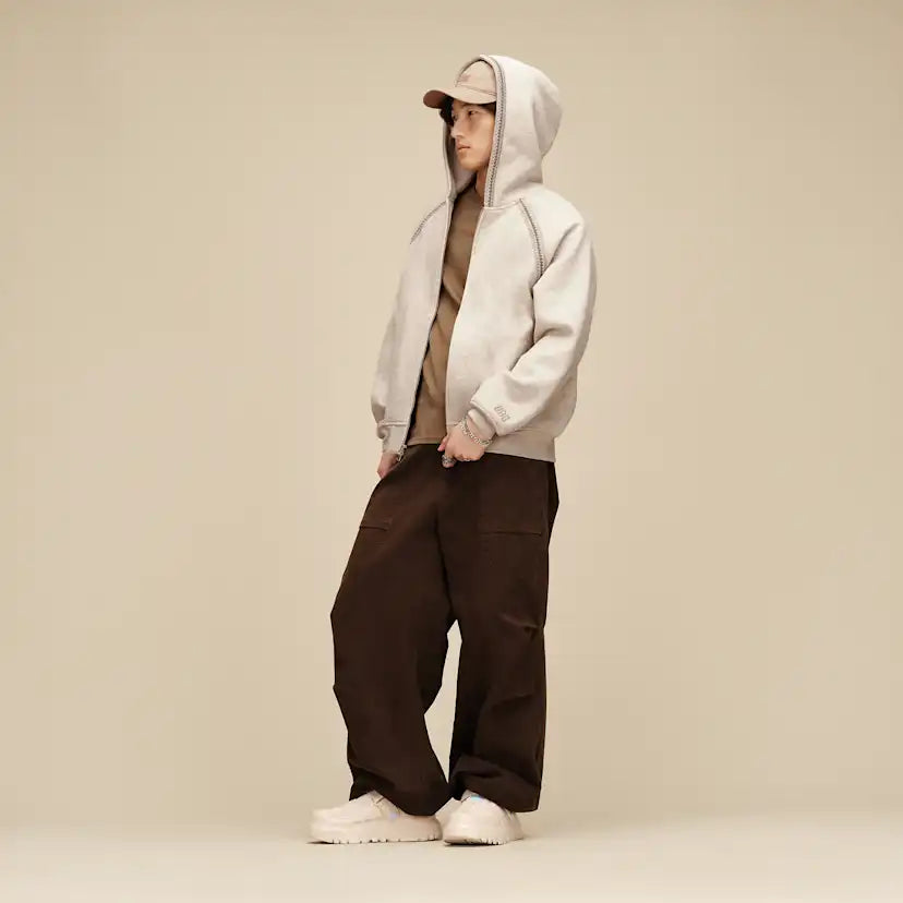 Homme Veste à fermeture éclair intégrale Tasman - CARIBOU HEATHER