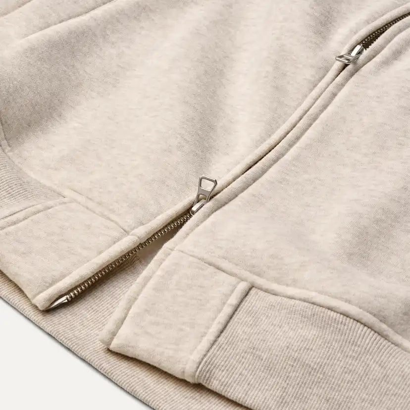 Homme Veste à fermeture éclair intégrale Tasman - CARIBOU HEATHER