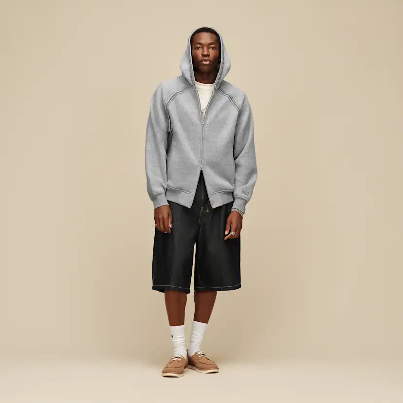 Homme Veste à fermeture éclair intégrale Tasman - GREY HEATHER