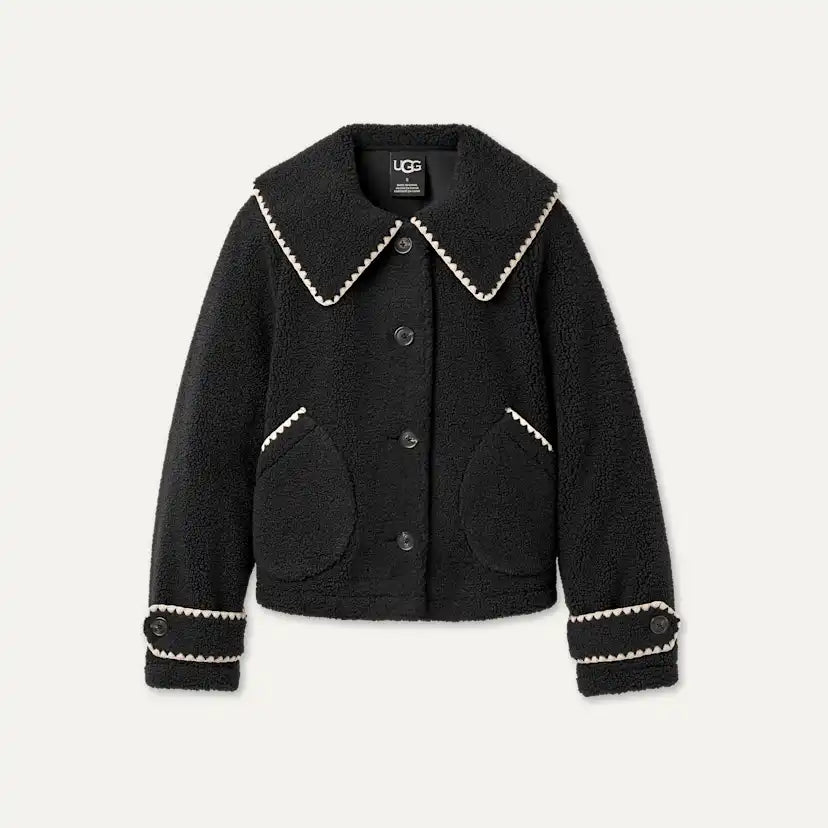 Femme Veste à col Nikia - BLACK