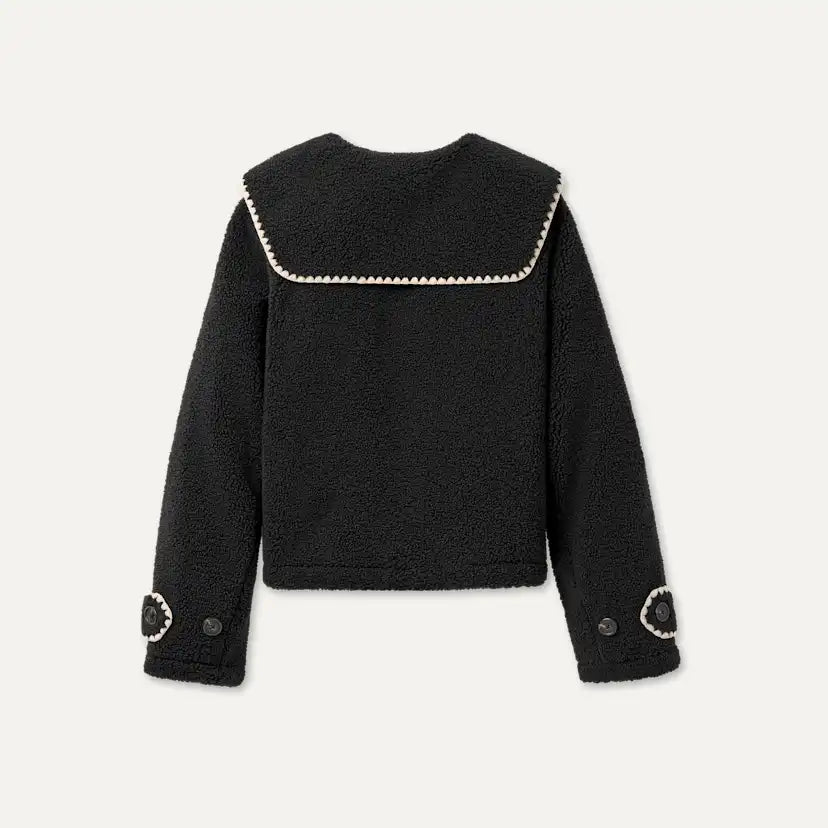 Femme Veste à col Nikia - BLACK