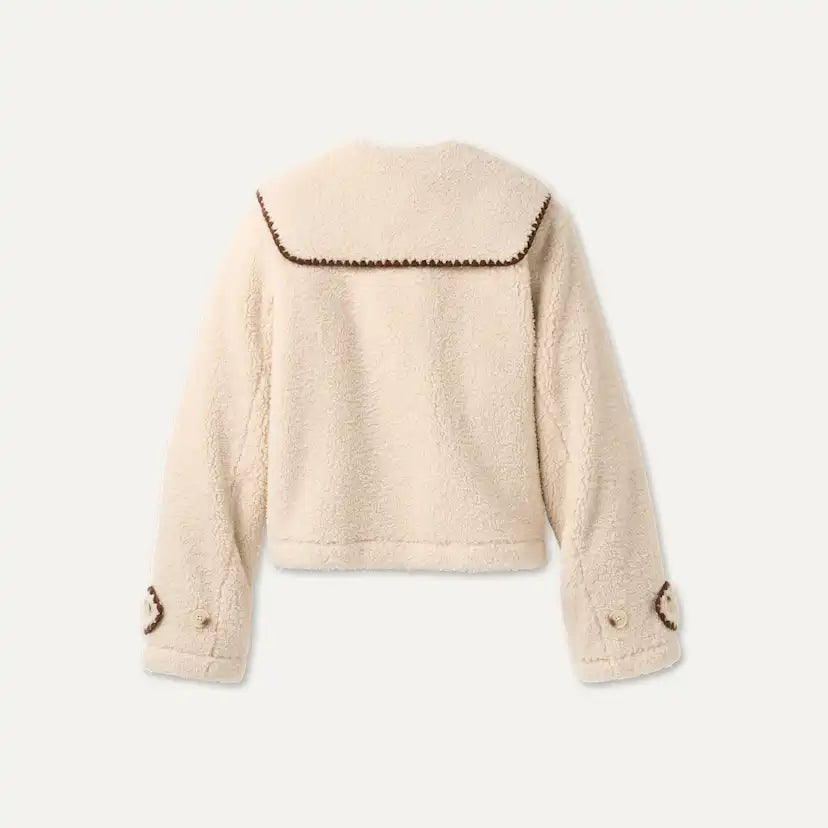 Femme Veste à col Nikia - CREAM