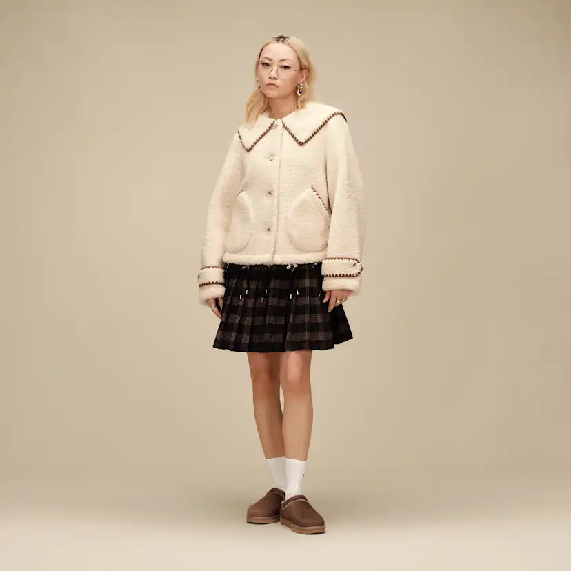 Femme Veste à col Nikia - CREAM
