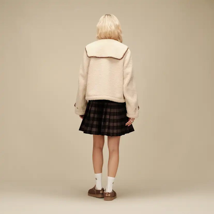 Femme Veste à col Nikia - CREAM