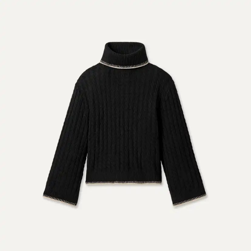 Femme Pull à col roulé Rylynn - BLK