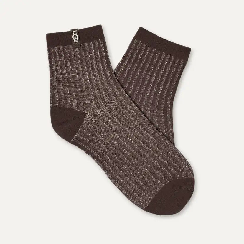 Femme Chaussette 3/4 Plora Shimmer - BURNT CEDAR