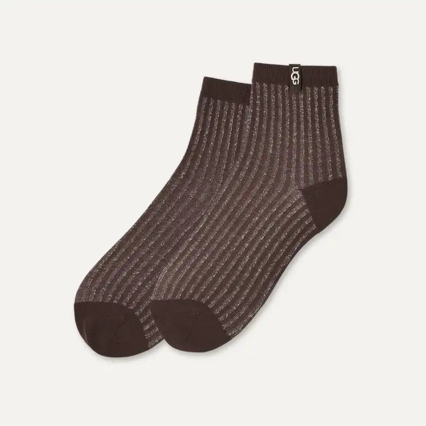 Femme Chaussette 3/4 Plora Shimmer - BURNT CEDAR