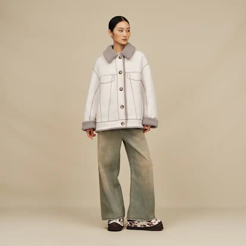 Femme Veste camionneur réversible Frankie - BLUFF / OYSTER