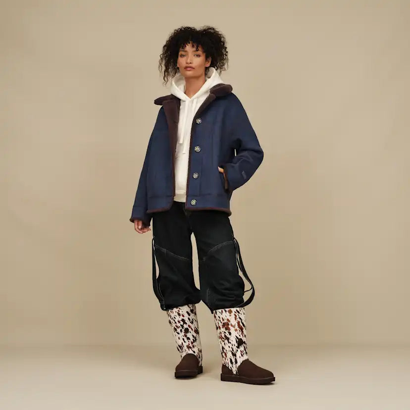 Femme Veste camionneur réversible Frankie - MARINER / DARK CARAMEL