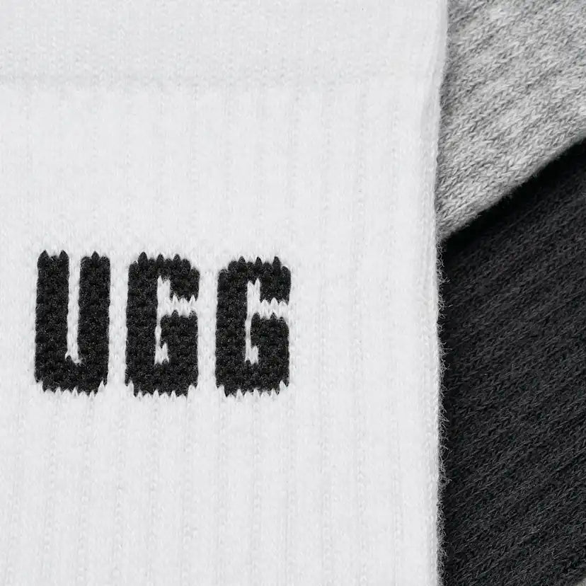 Femme Lot de trois paires de chaussettes 3/4 Quinlin à logo - NIMBUS / GREY HEATHER / BLACK