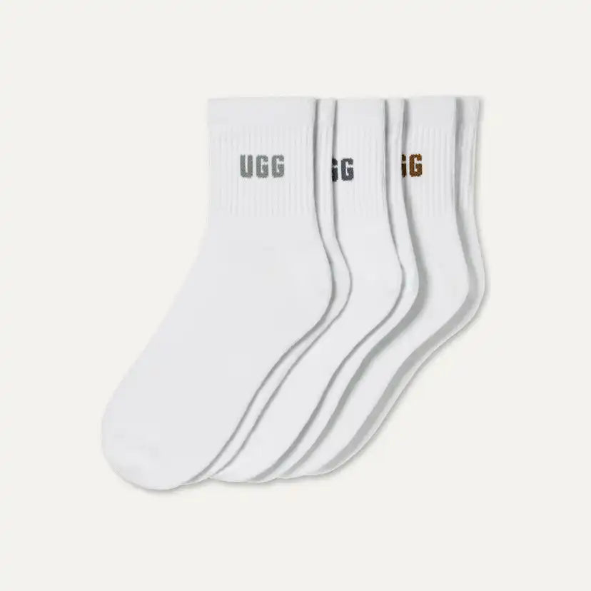 Femme Lot de trois paires de chaussettes 3/4 Quinlin à logo - SMYB