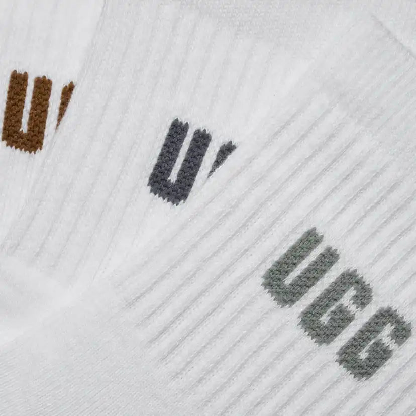 Femme Lot de trois paires de chaussettes 3/4 Quinlin à logo - SMYB