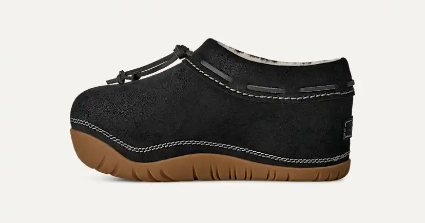 Femme Sabot Bucked - BLACK