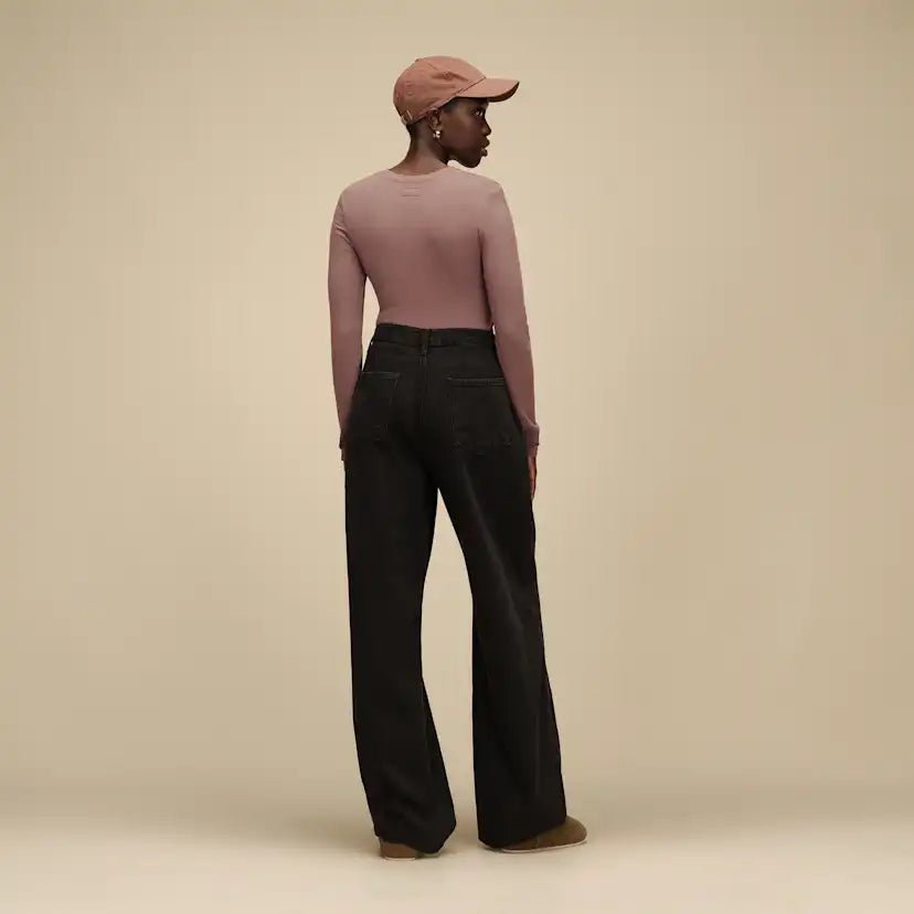 Femme Aidelene Long Sleeve Rib Tee - ALLSPICE