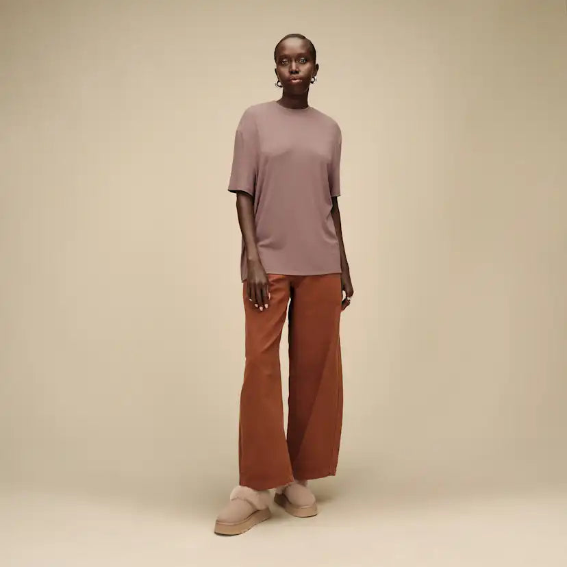 Femme Amarys Relaxed Rib Tee - ALLSPICE