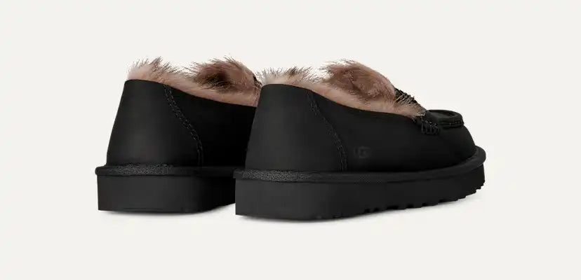 Femme Mocassin Ellis en nubuck - BLACK