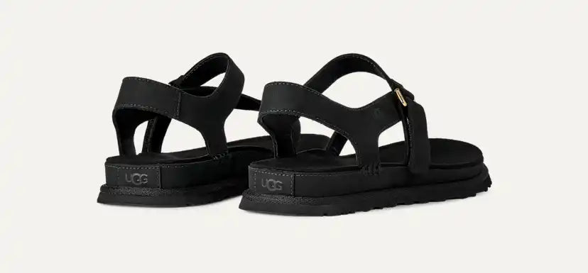 Femme Sandale GoldenGaze Toe Post - BLACK