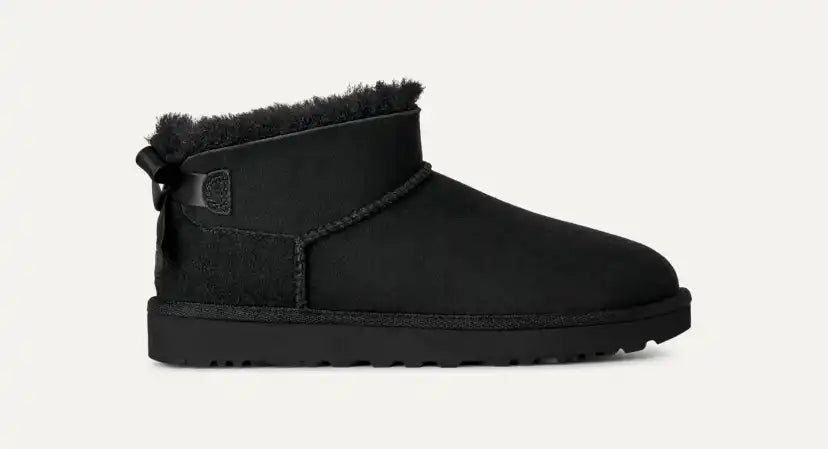 Femme Botte Ultra Mini Bailey Bow - BLACK