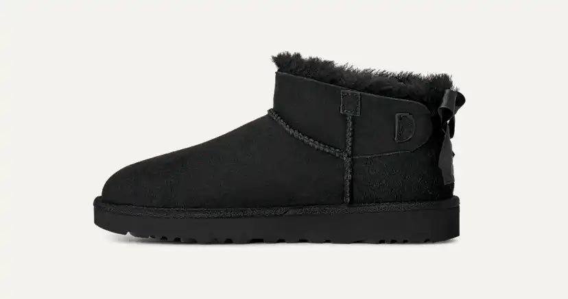 Femme Botte Ultra Mini Bailey Bow - BLACK