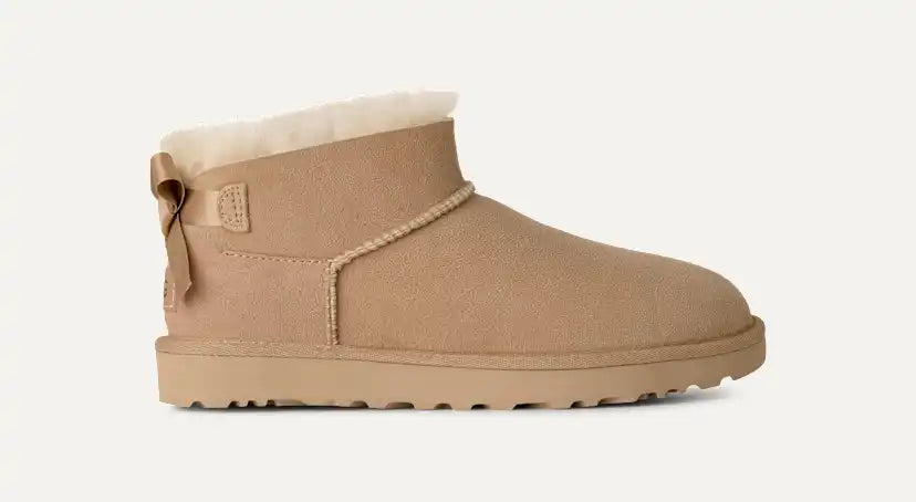 Femme Botte Ultra Mini Bailey Bow - SAND