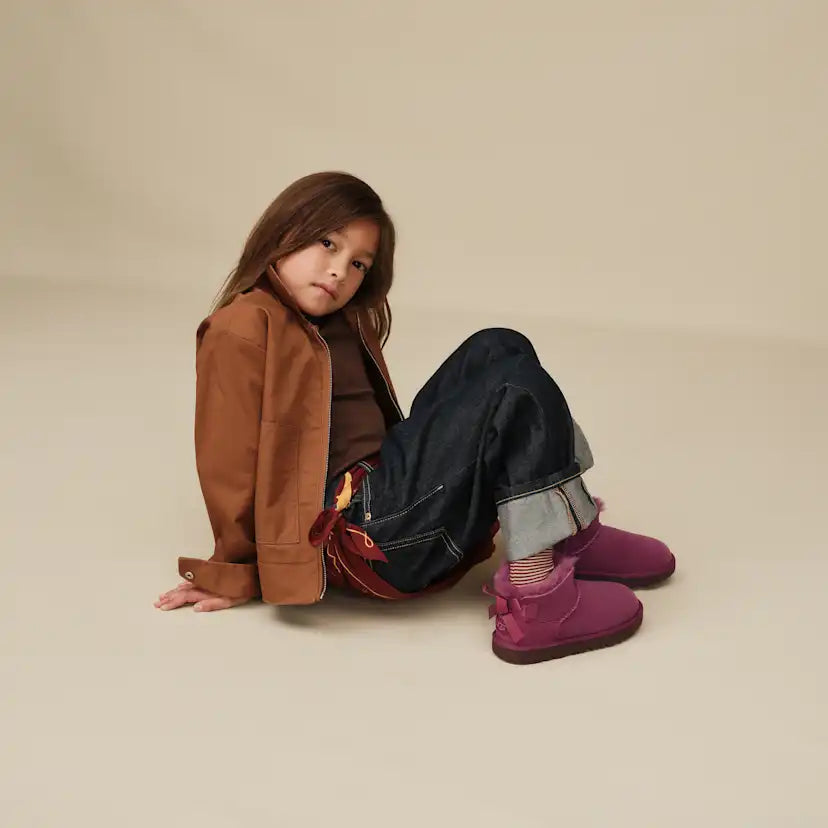 Enfants Botte Ultra Mini Bailey Bow - DARK WINTERBERRY