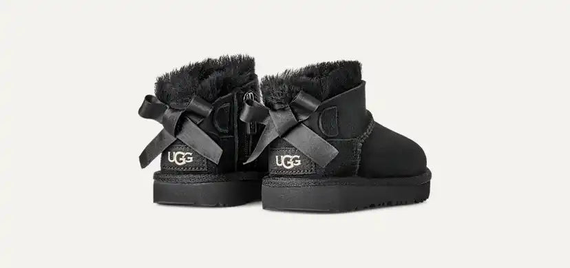 Tout Petit Botte Ultra Mini Bailey Bow - BLACK