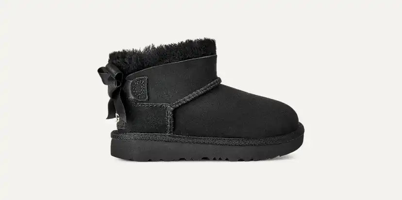Tout Petit Botte Ultra Mini Bailey Bow - BLACK