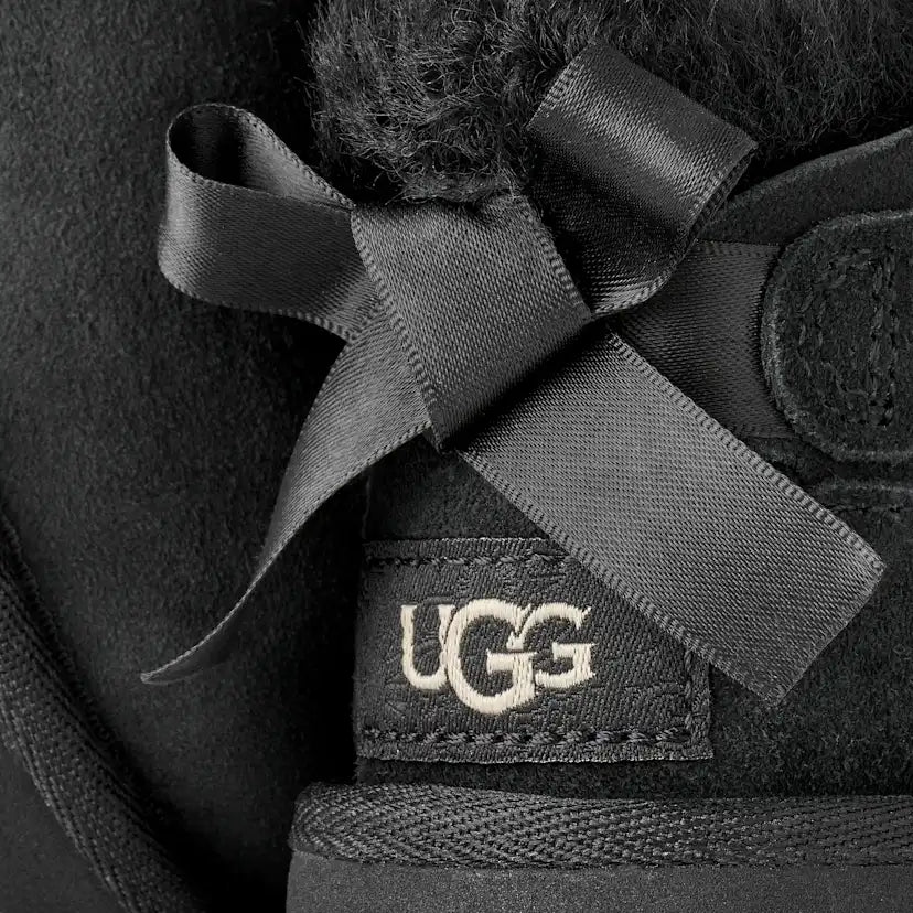 Tout Petit Botte Ultra Mini Bailey Bow - BLACK