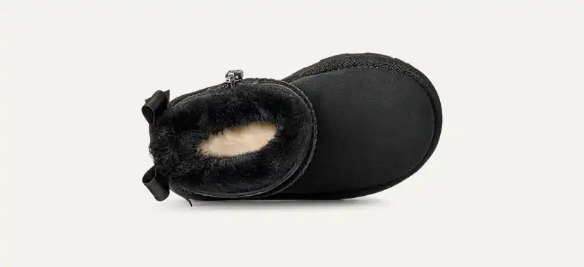 Tout Petit Botte Ultra Mini Bailey Bow - BLACK