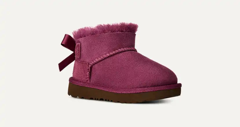 Tout Petit Botte Ultra Mini Bailey Bow - DARK WINTERBERRY